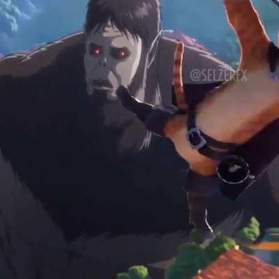 Ataque a los Titanes pero el prota es El Gato con Botas