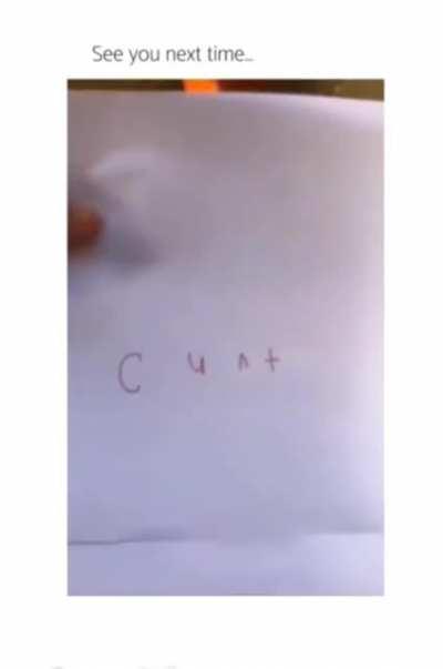 Sometimes it take a child to point out the acronym right in front of you