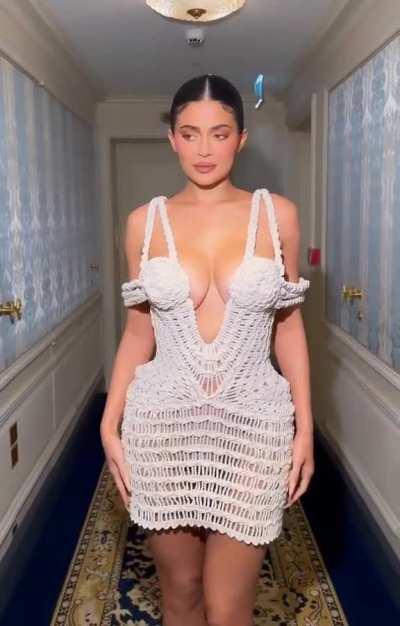 Cleavage in a dress