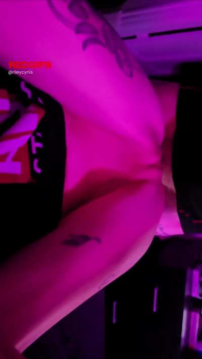 Watching my belly bulging from deep anal is turning me feral