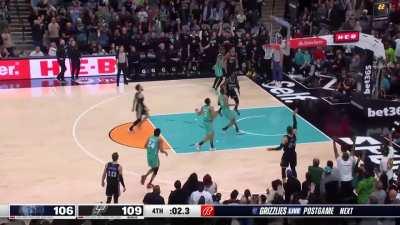 [Highlight] Dillon Brooks hits the clutch 3 to tie the game after being down 29