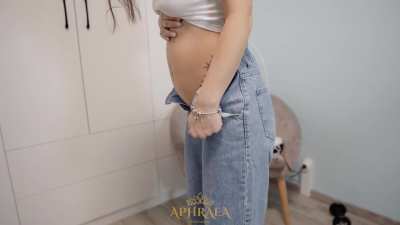 My belly is so full lets release the pressure