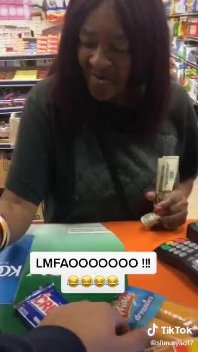 Takin her sweet ass time.