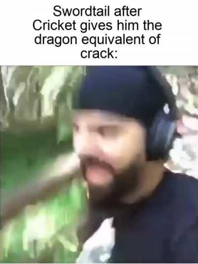 We learn a valuable lesson: never give Swordtail crack