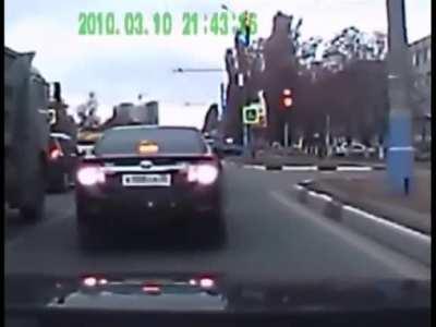 Dude sneezed so hard that a truck tire blew out