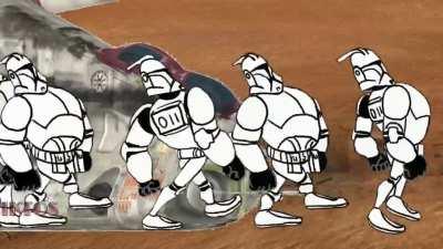 The beginning of the Clone Wars be like: