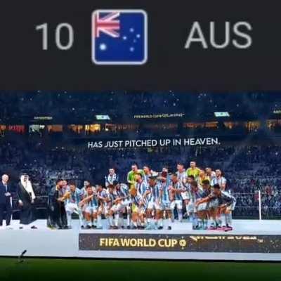 Australia tribute to the goat 🐐