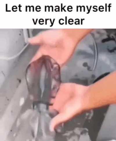 You're being quite transparent