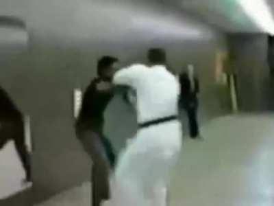 Self taught guy challenges a black belt