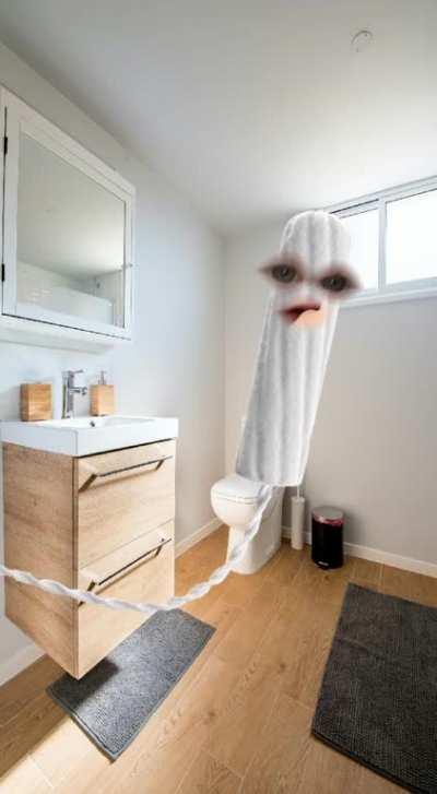 My toddler is a very confident ghost.