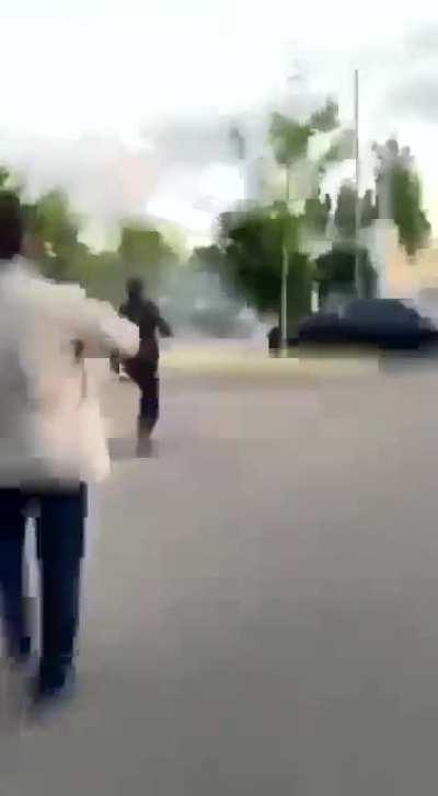 During a gang war in France