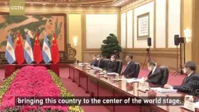 Alberto Fernandez al presidente chino: 