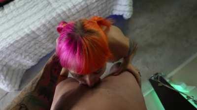 POV you’re cuming deep down my throat