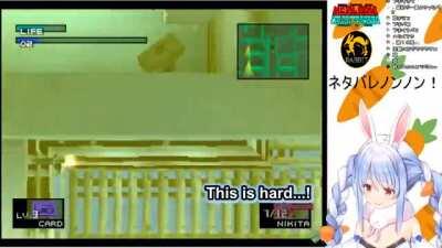 Pekora's MGS1 playthrough, bathroom ninja edition