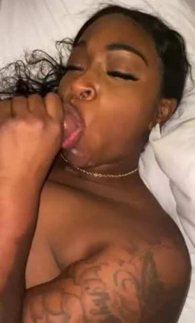 Skyy Black Sucks Out My Load (pt. 3 with cumshot)