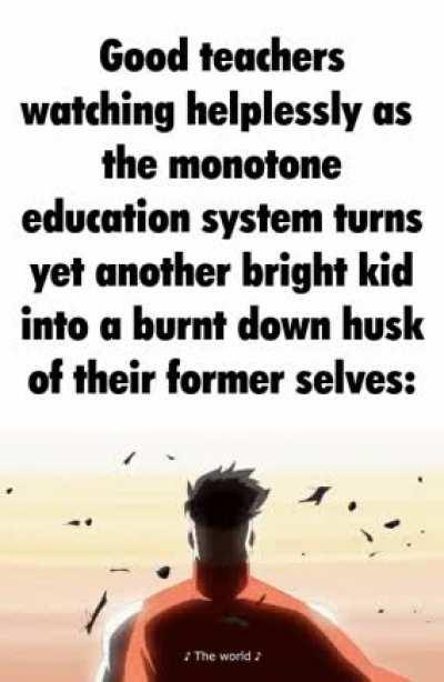 Kids often get praised for overperforming at their current level only to be bunched up with other overperformers in a hostile overcompetitive environment where they fail to adapt and end up left behind labelled as a wasted potential. 