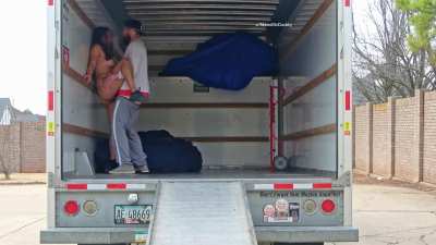 Even on moving day, I'm sexually available