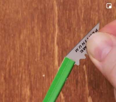 Using a craft blade to make a craft blade