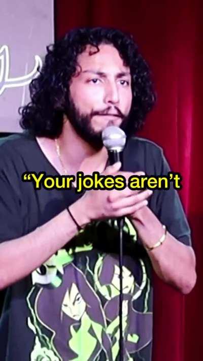 Heckler Triggered Over Suicide Joke