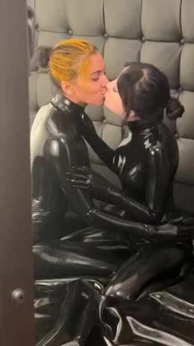 Ravyn Alexa and I behind the scenes for Reflective Desire