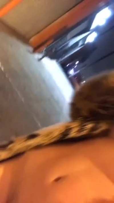 Hot Blonde Revealing in Public and Those Tits Are Wow