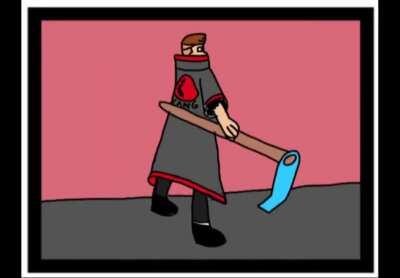 Arte q eu fiz do ninja renegado da aldeia da erva, membro da redsuki