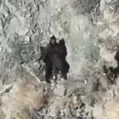 TTP militant shoots himself after being pinned by drones - North West Pakistan 6 Feb 2024