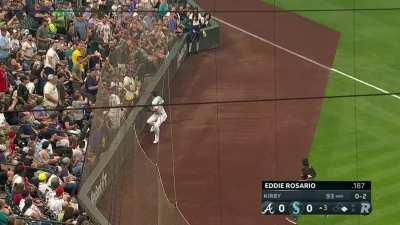 [Highlight] [Highlight] Sam Haggerty juggles his way into a great catch in foul territory!