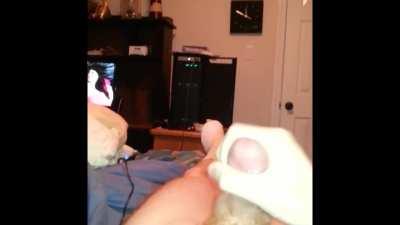 A day of cumshots, nearly 40 spurts of cum!