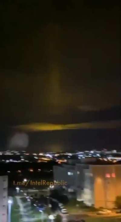 Locals report a strange glow in the sky over Russian Belgorod. Some suspect that this may be from Peresvet anti-satellite laser weapon.
