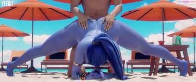 Widowmaker pounded at the beach (Yeero, Volkor)