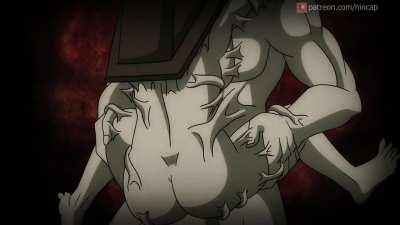 Jill and red pyramid thing (Hinca P)