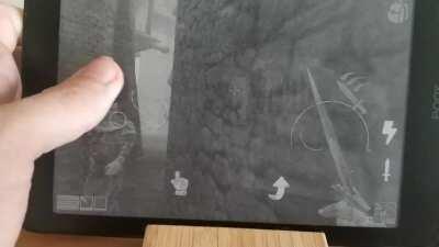 Morrowind on an e-ink tablet