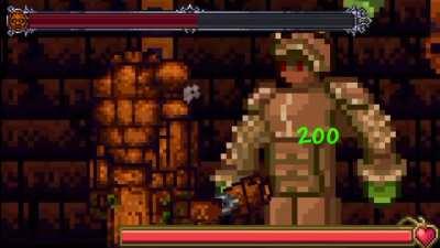 Melee class vs Golem