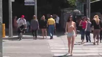 Going for a walk around town