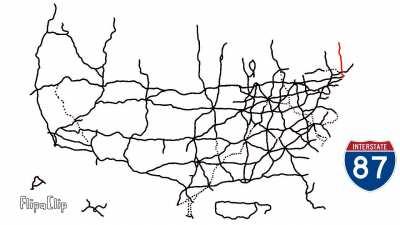Video of U.S Interstate and Routes.