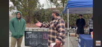 Christian preacher can’t answer whether the law of rape in the Bible is fair or not.