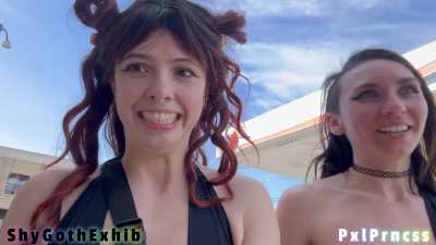 we drained a cock together then did a cum walk!