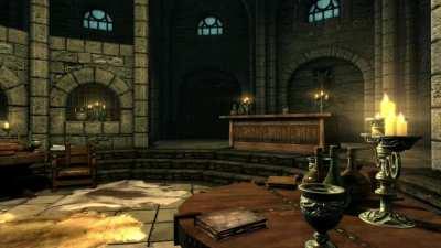 Love that warm cozy Skyrim library atmosphere 🥰