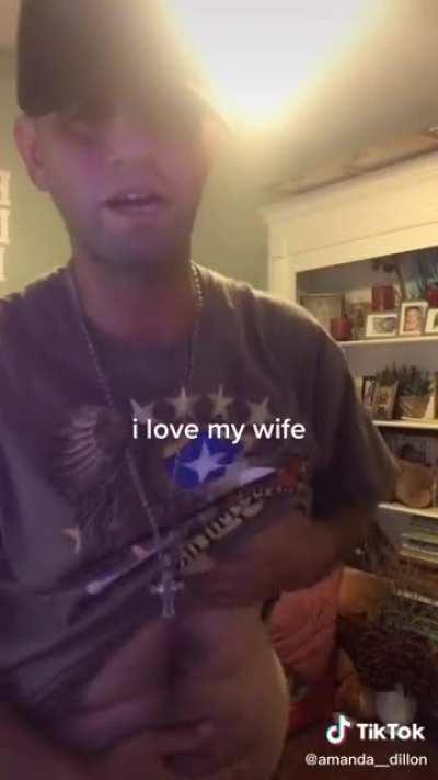 This was posted on the wife's account, and that just confuses me even more