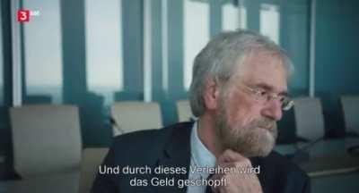 Peter Praet, Chief Economist at the ECB, trying to explain how central bank money gets created