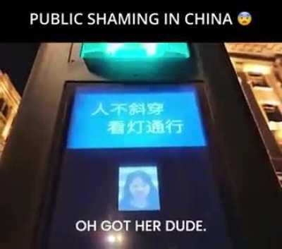public shaming in China