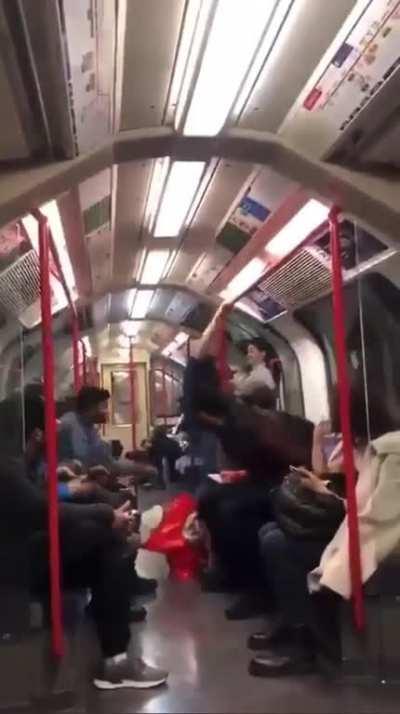 To try and fight and woman