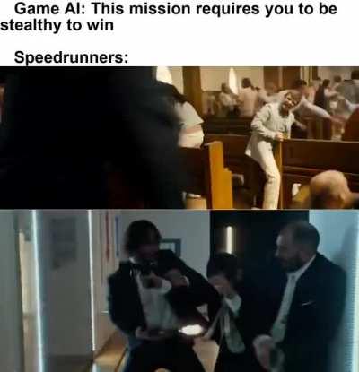 Kingsmen and john wick fight scene