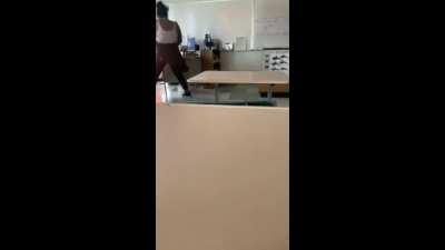 Teacher High AF in class