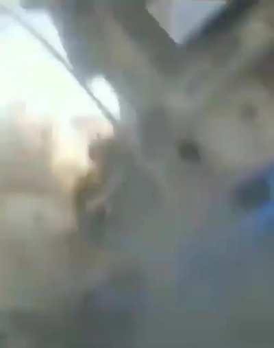 What an explosion looks like up close