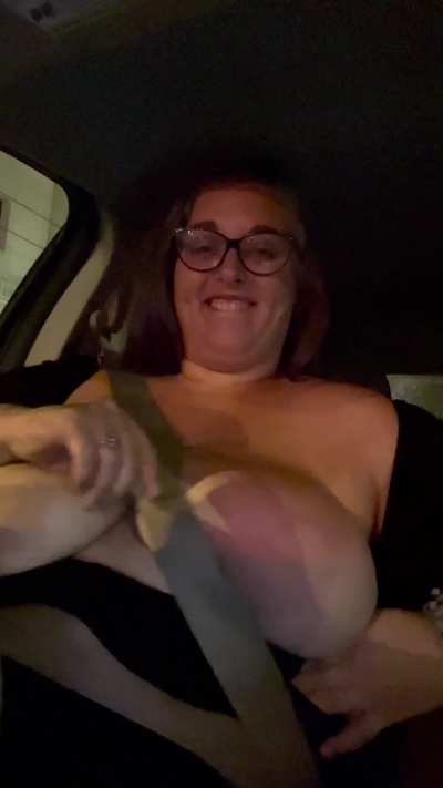 Taking my tits out for the ride home