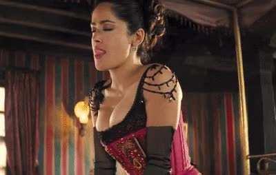 Salma Hayek slowly riding you and loving what she feels