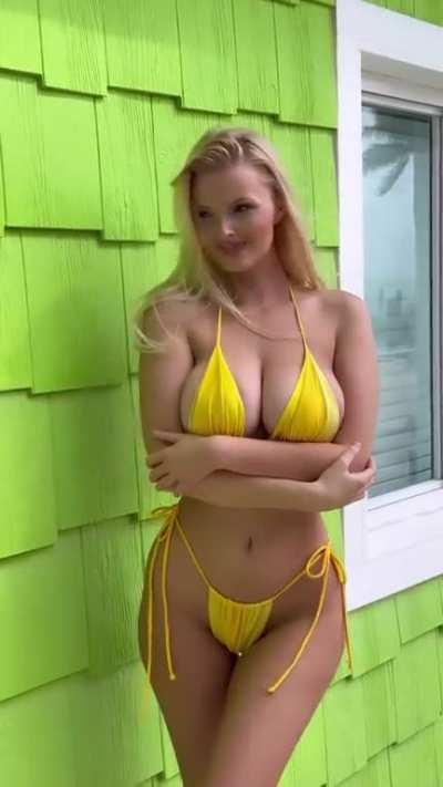 Yellow bikini