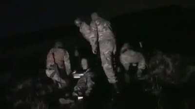 Ukrainian soldier nailing Russian man on a cross. Mods pls don't remove.